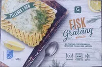 Mängden socker i Garant Fiskgratäng med dillsås