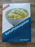 Mängden socker i kartoffelmospulver