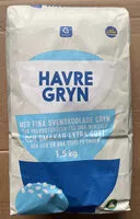 Mängden socker i Havregryn