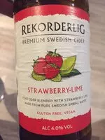 Mängden socker i Rekorderlig Strawberry-Lime Cider