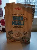Mängden socker i Bran müsli