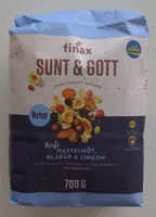 Mängden socker i Sunt & Gott Hasselnöt, Blåbär & Lingon