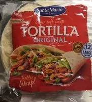 Mängden socker i Santa Maria Wrap Tortilla Original