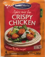 Mängden socker i Crispy chiken kryddermiks