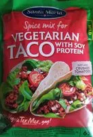 Mängden socker i Vegetarian Taco with Soy Protein