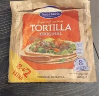 Mängden socker i Tortilla Original