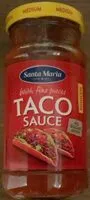 Mängden socker i Taco sauce with fine pieces