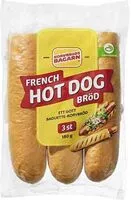 Mängden socker i French Hot Dog, Bröd
