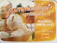 Mängden socker i Gammaldags gräddglass - Mandel Krokant