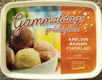Mängden socker i Triumf Glass Gammaldags gräddglass, Apelsin, banan, choklad