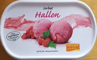 Mängden socker i Sorbet Hallon