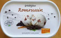 Mängden socker i Gräddglass - Romrussin