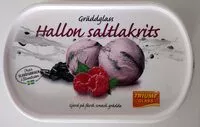 Mängden socker i Gräddglass - Hallon saltlakrits