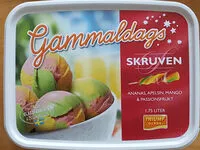 Mängden socker i Gammaldags Skruven - Ananas, apelsin, mango & passionsfrukt