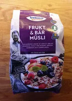 Mängden socker i Frukt & bär müsli