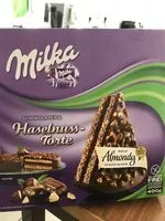 Mängden socker i Milka Schokoladen & Haselnuss torte