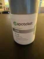 Mängden socker i Zink