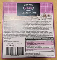 Mängden socker i Havrekakor