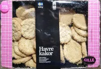Mängden socker i Havre kakor