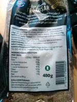 Mängden socker i Frökusar