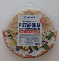 Mängden socker i Kiviuunipaistettu pizzapohja täysjyvä