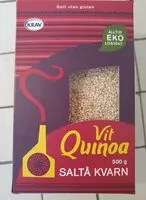 Mängden socker i Vit Quinoa