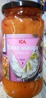 Mängden socker i ICA Tikka Masala