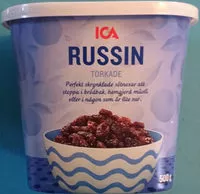 Mängden socker i ICA Russin