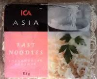 Mängden socker i ICA Asia Snabbnudlar räksmak