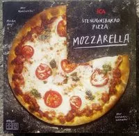 Mängden socker i ICA Stenugnsbakad pizza Mozzarella