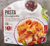 Mängden socker i ICA Pasta Lasagnette