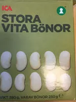 Mängden socker i Stora vita bönor