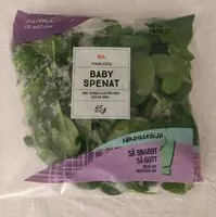 Mängden socker i Babyspenat