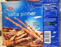 Mängden socker i Salta pinnar