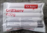 Mängden socker i ICA Basic Grillkorv