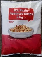 Mängden socker i ICA Basic Pommes strips