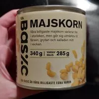 Mängden socker i Majskorn