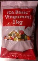 Mängden socker i ICA Basic Vingummi