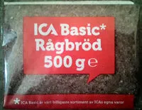 Mängden socker i ICA Basic Rågbröd