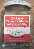 Mängden socker i ICA Basic Tärnad salladsost i olja