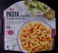 Mängden socker i ICA Pasta, Skinka & paprikasås