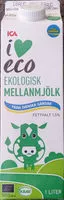 Mängden socker i ICA i♥eco Ekologisk mellanmjölk