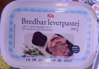 Mängden socker i Bredbar leverpastej