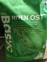 Mängden socker i Riven Ost