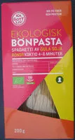 Mängden socker i Ekologisk bönpasta