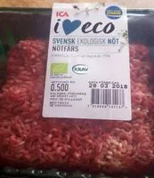 Mängden socker i Svensk ekologisk nöt. Nötfärs