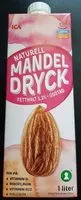 Mängden socker i Naturell Mandel Dryck