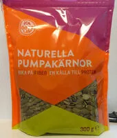 Mängden socker i Naturella pumpakärnor