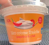 Mängden socker i paprik & chili lätt créme fraiche