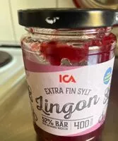 Mängden socker i Extra fin sylt Lingon